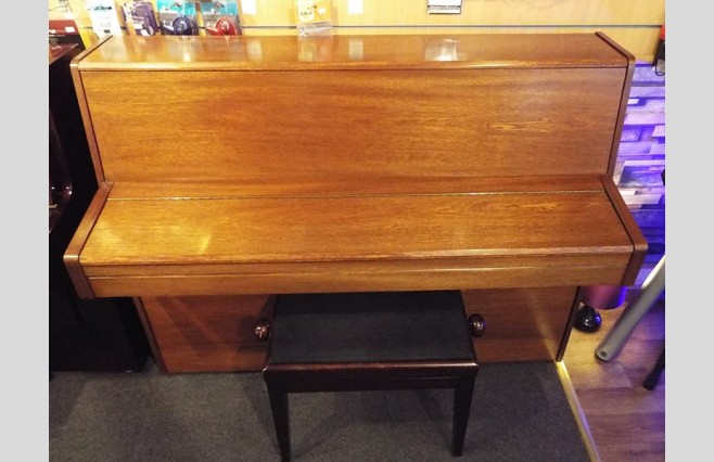 Used Knight K10 Satin Teak Upright Piano All Inclusive Package - Image 5